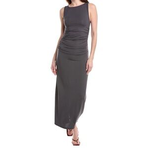 Rag & Bone Luca Ruched Maxi Dress - Gray XS